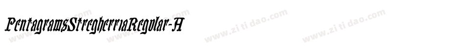 PentagramsStregherriaRegular-A9a2字体转换