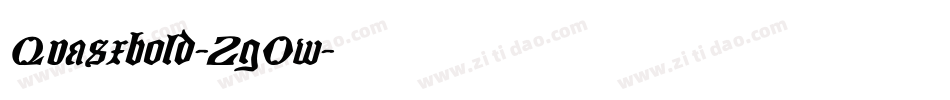 Quasxbold-2gOw字体转换 Quasxbold-2gOw字体转换