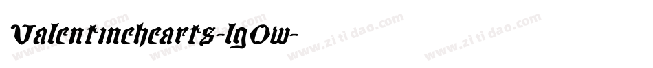 Valentinehearts-lgOw字体转换