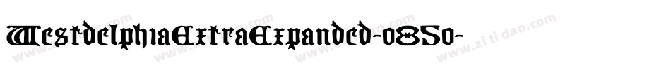 WestdelphiaExtraExpanded-o85o字体转换