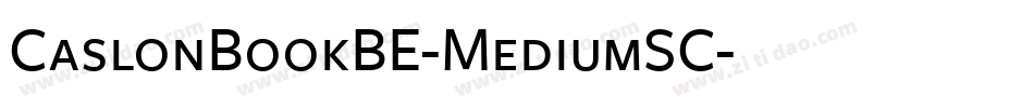 CaslonBookBE-MediumSC字体转换