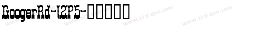 GoogerRd-l2P5字体转换