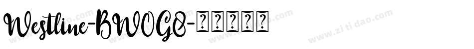 Westline-BW0G8字体转换
