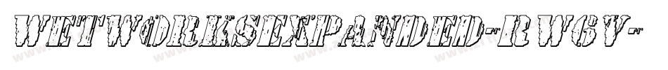 WetworksExpanded-RW6v字体转换 WetworksExpanded-RW6v字体转换