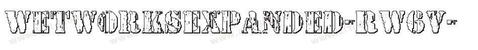 WetworksExpanded-RW6v字体转换 WetworksExpanded-RW6v字体转换