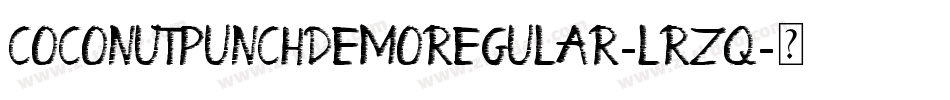 CoconutPunchDemoRegular-lrZq字体转换