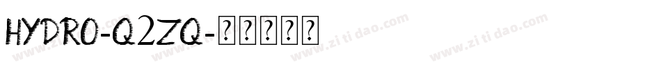 Hydro-q2Zq字体转换
