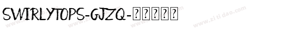 SwirlyTops-GjZq字体转换