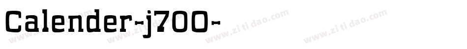 Calender-j70O字体转换