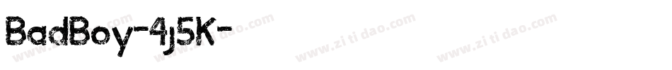 BadBoy-4j5K字体转换