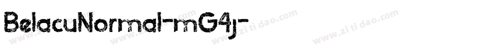 BelacuNormal-mG4j字体转换