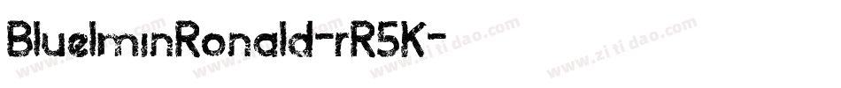 BluelminRonald-rR5K字体转换