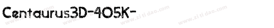 Centaurus3D-4O5K字体转换