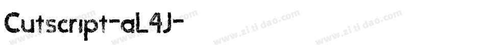Cutscript-aL4J字体转换