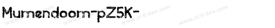 Mumendoom-pZ5K字体转换