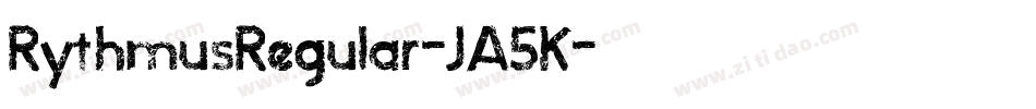 RythmusRegular-JA5K字体转换