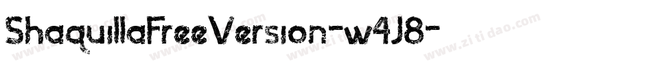 ShaquillaFreeVersion-w4J8字体转换