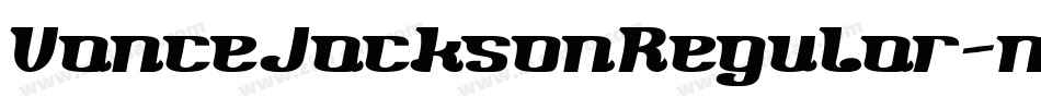 VanceJacksonRegular-m5Gx字体转换