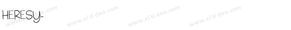 HERESY字体转换
