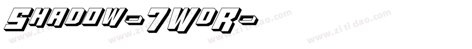 Shadow-7WdR字体转换