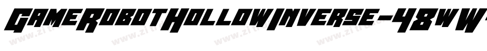 GameRobotHollowInverse-48wW字体转换