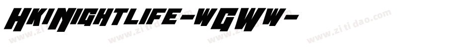 HkiNightlife-wGWw字体转换