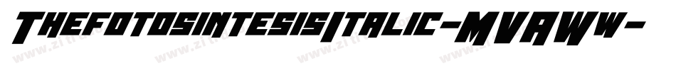 ThefotosintesisItalic-MVAWw字体转换