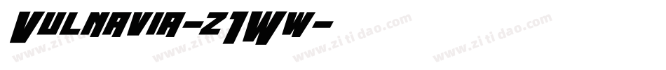 Vulnavia-z1Ww字体转换