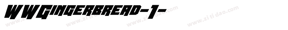 WWGingerbread-1字体转换