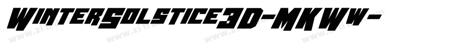 WinterSolstice3D-MKWw字体转换