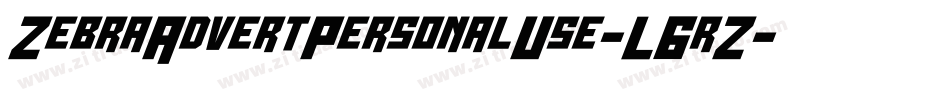 ZebraAdvertPersonalUse-L6rZ字体转换