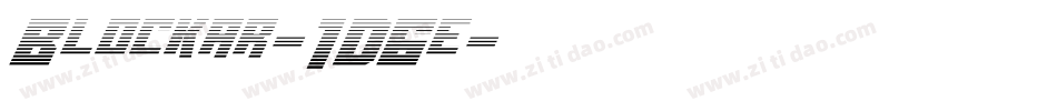 Blockar-1D6e字体转换 Blockar-1D6e字体转换