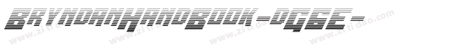 BryndanHandBook-dG6E字体转换