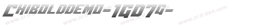 Chibolddemo-1GD7g字体转换