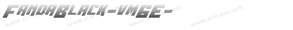 FandaBlack-vm6E字体转换