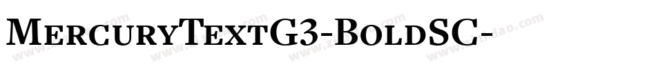 MercuryTextG3-BoldSC字体转换