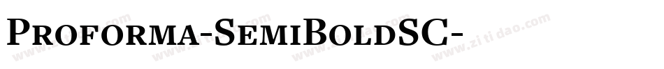 Proforma-SemiBoldSC字体转换