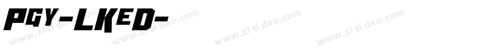 Pgy-LKeD字体转换