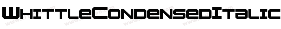 WhittleCondensedItalic-WeOO字体转换