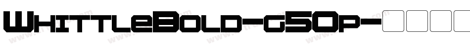 WhittleBold-g50p字体转换