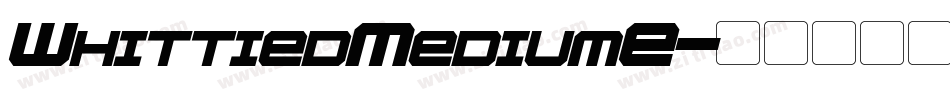 WhittiedMediumE字体转换
