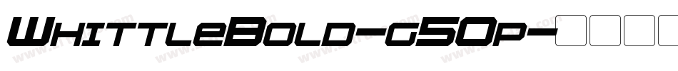 WhittleBold-g50p字体转换