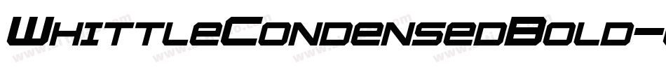 WhittleCondensedBold-0BLG字体转换