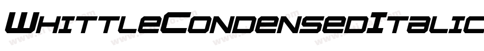 WhittleCondensedItalic-WeOO字体转换