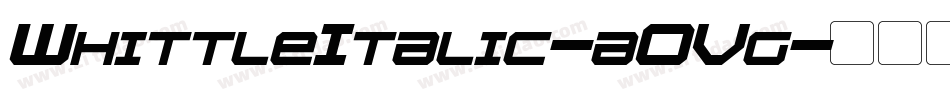 WhittleItalic-aOVg字体转换