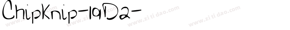 ChipKnip-19D2字体转换