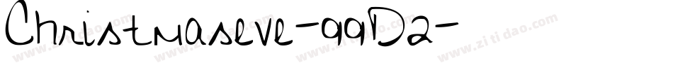 Christmaseve-99D2字体转换