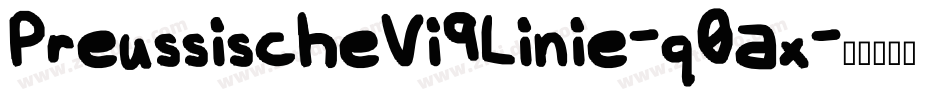 PreussischeVi9Linie-q0ax字体转换