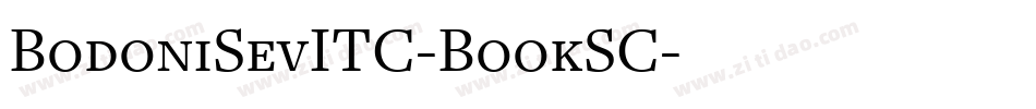 BodoniSevITC-BookSC字体转换