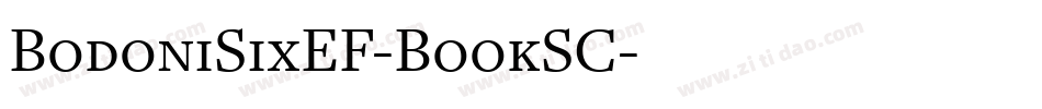 BodoniSixEF-BookSC字体转换